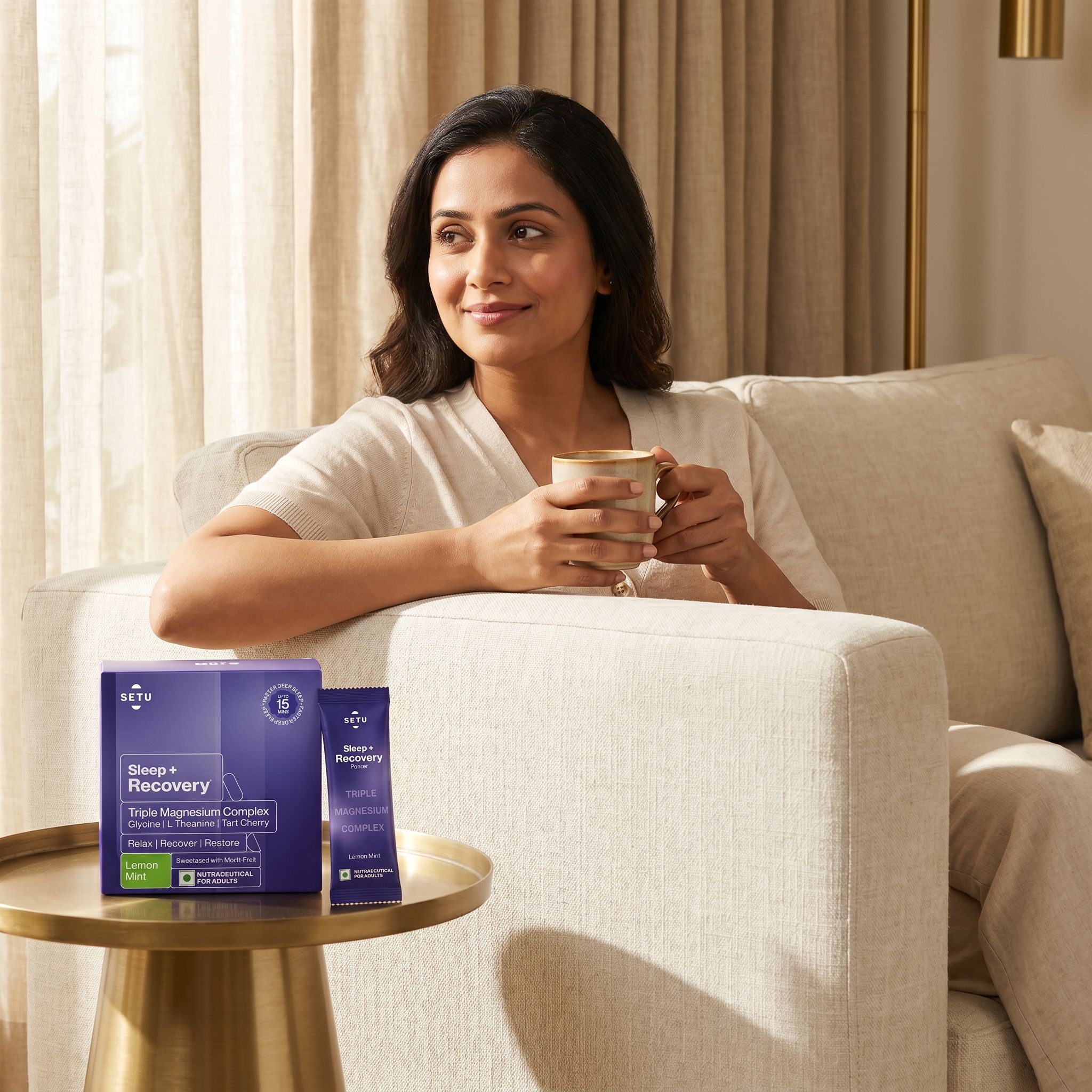 Portrait of Priya R. — Sleep + Recovery customer for 8 weeks